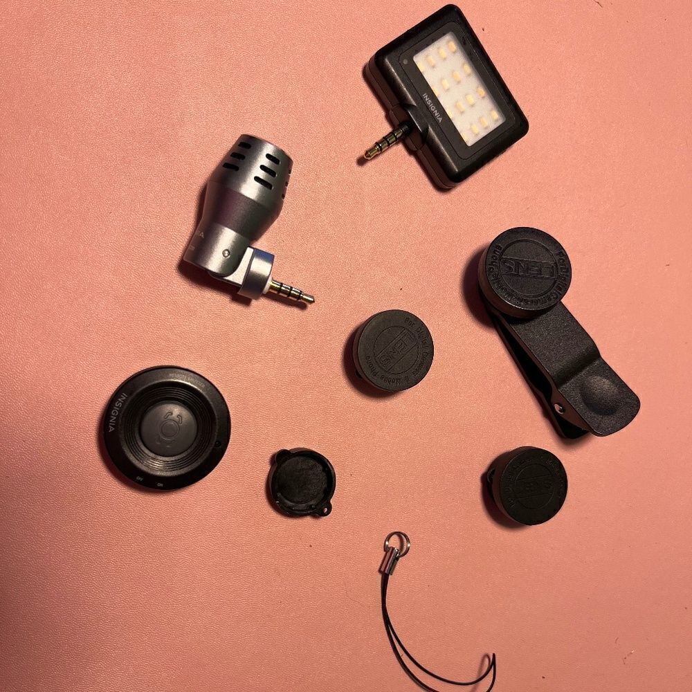 Insignia Camera Phone Video Accessories 14pc set PodCast TicTok